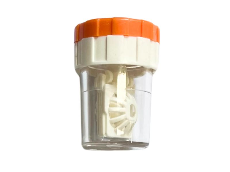 Kit de rangement pour lentilles de contact liquides, Couleur : orange