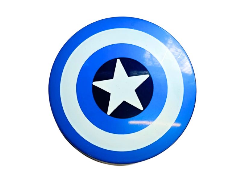 Kit de rangement pour lentilles de contact à motif Captain America, Couleur : Bleu
