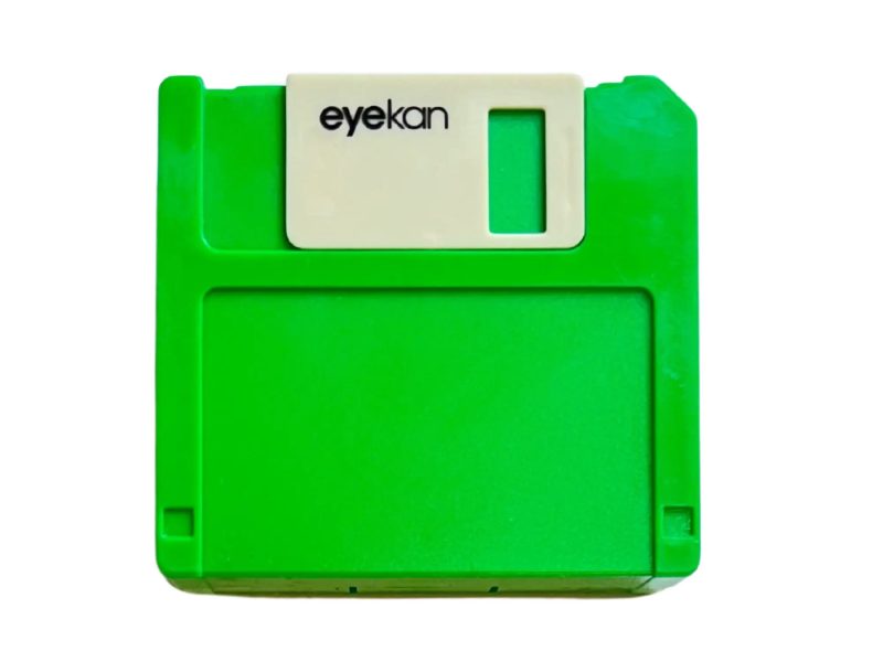Kit de rangement pour lentilles de contact, Couleur : vert