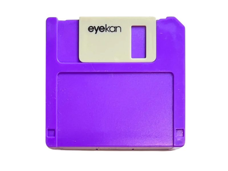 Kit de rangement pour lentilles de contact, Couleur : violet