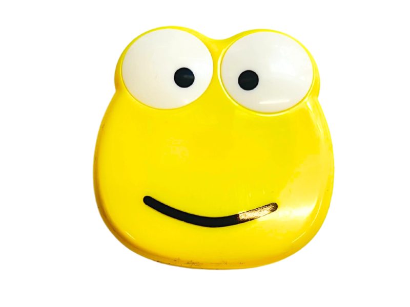 Kit de rangement pour lentilles de contact en forme de grenouille, Couleur : jaune margarine