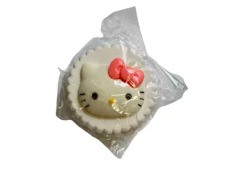   Kit de rangement pour lentilles de contact avec figurine Hello Kitty, Couleur : blanc