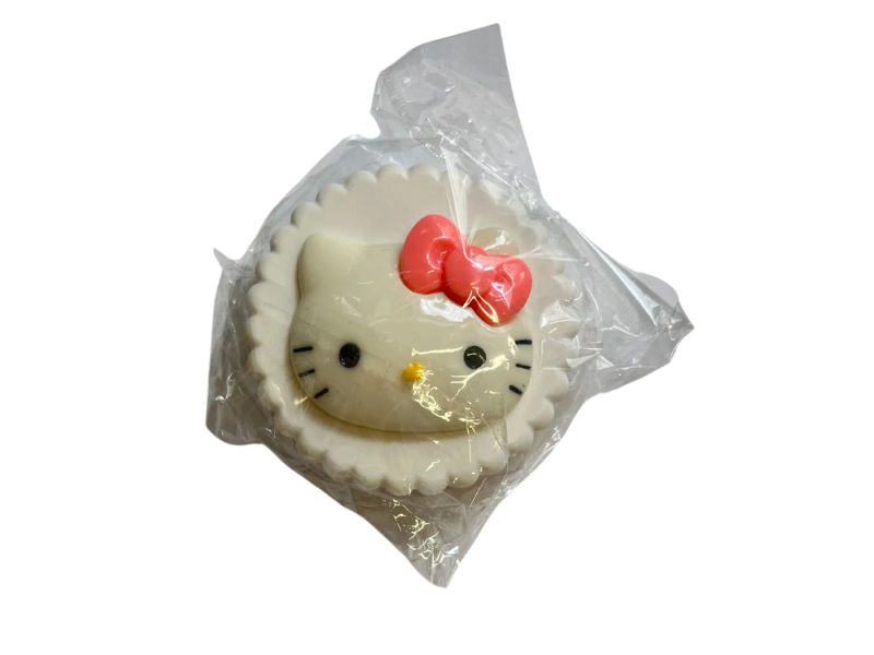 Kit de rangement pour lentilles de contact avec figurine Hello Kitty, Couleur : blanc