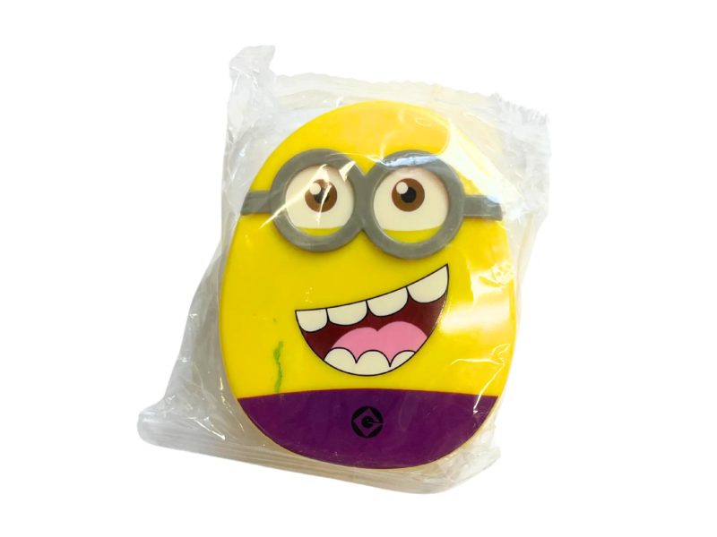 Kit de rangement pour lentilles de contact en forme de figurine Minion, Couleur : violet