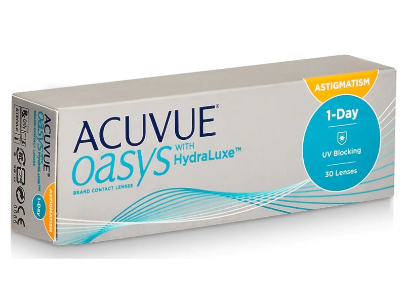 Acuvue Oasys 1-Day For Astigmatism With Hydraluxe (30 lentilles)