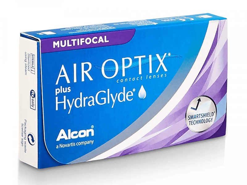 Air Optix plus HydraGlyde Multifocal (6 lentilles)