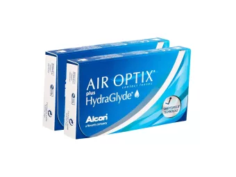 Air Optix plus HydraGlyde (12 lentilles)