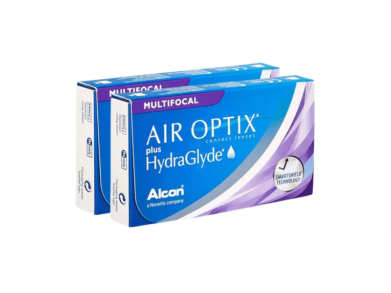 Air Optix plus HydraGlyde Multifocal (12 lentilles)