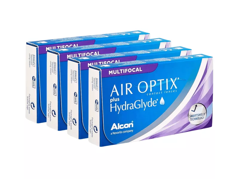Air Optix plus HydraGlyde Multifocal (24 lentilles)