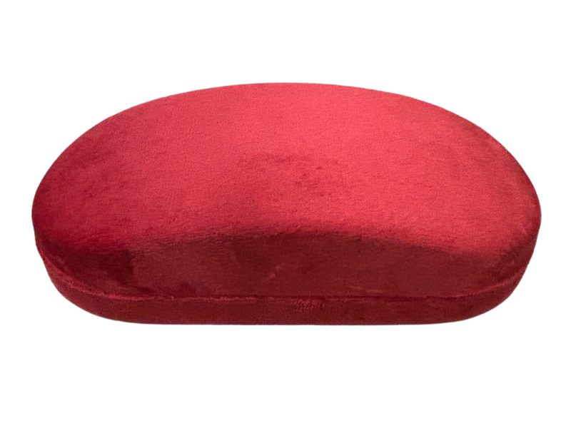 Etui à lunettes peluche rouge