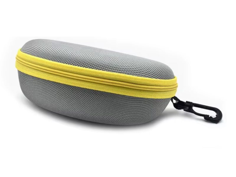 Etui à lunettes Imperméable gris/jaune