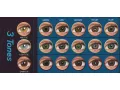 ColourVUE Colour Magic Trois couches Bleu (2 lentilles)