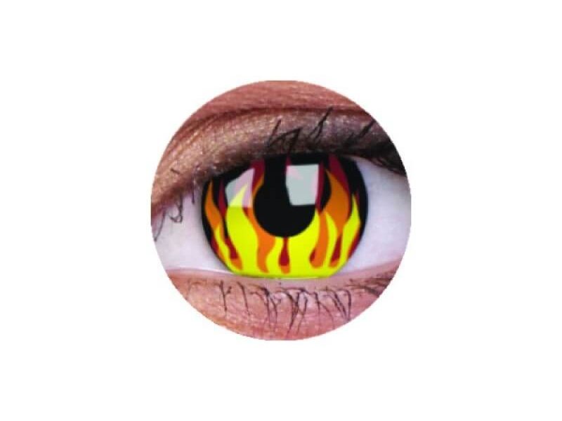 ColourVUE Crazy Flame Hot (2 lentilles) -sans dioptres