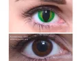 ColourVUE Crazy Vert L'œil du dragon (2 lentilles) -sans dioptres