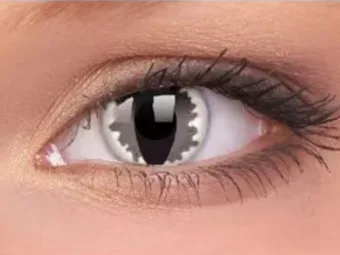   ColourVUE Crazy Gris L'œil du dragon (2 lentilles) -sans dioptres