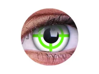 ColourVUE Crazy Vert Crosshairs (2 lentilles) -sans dioptres
