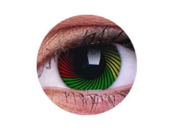 ColourVUE Crazy Rasta (2 lentilles) -sans dioptres