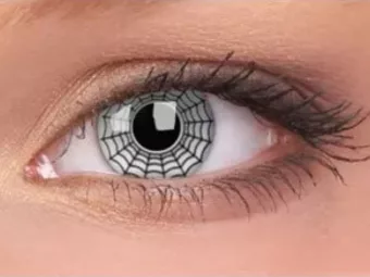   ColourVUE Crazy Toile d'araignée (2 lentilles) -sans dioptres