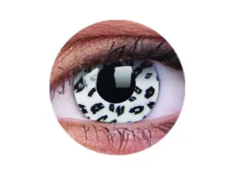 ColourVUE Crazy Blanc Léopard (2 lentilles) -sans dioptres