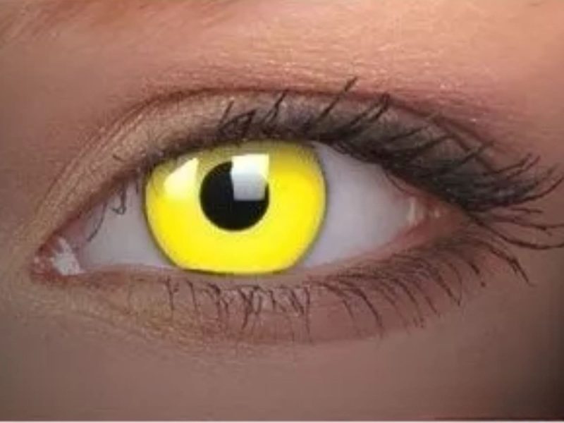 ColourVUE Party UV Jaune (2 lentilles)