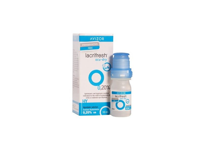 Lacrifresh Ocu-Dry 0.20% (10 ml), larmes artificielles sans conservateur, également pour les lentilles de contact