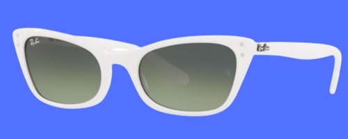 Lunettes de soleil blanches Ray-Ban